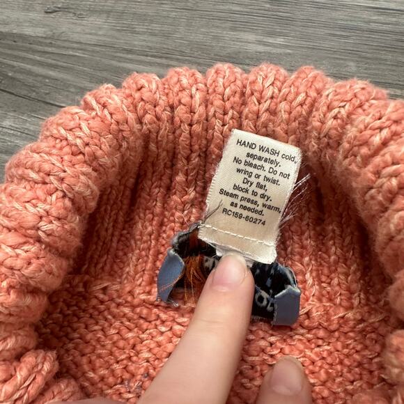 Vintage Pendleton Originals Pink Women S Turtleneck Chunky Knit Pullover Sweater - Picture 5 of 8